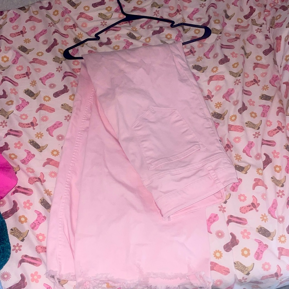 Pink jeans